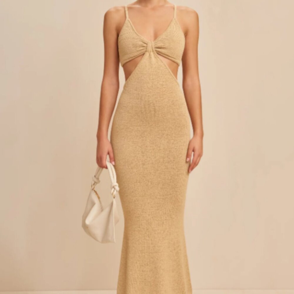 Cult Gaia Serita Dress in Sand Size Medium